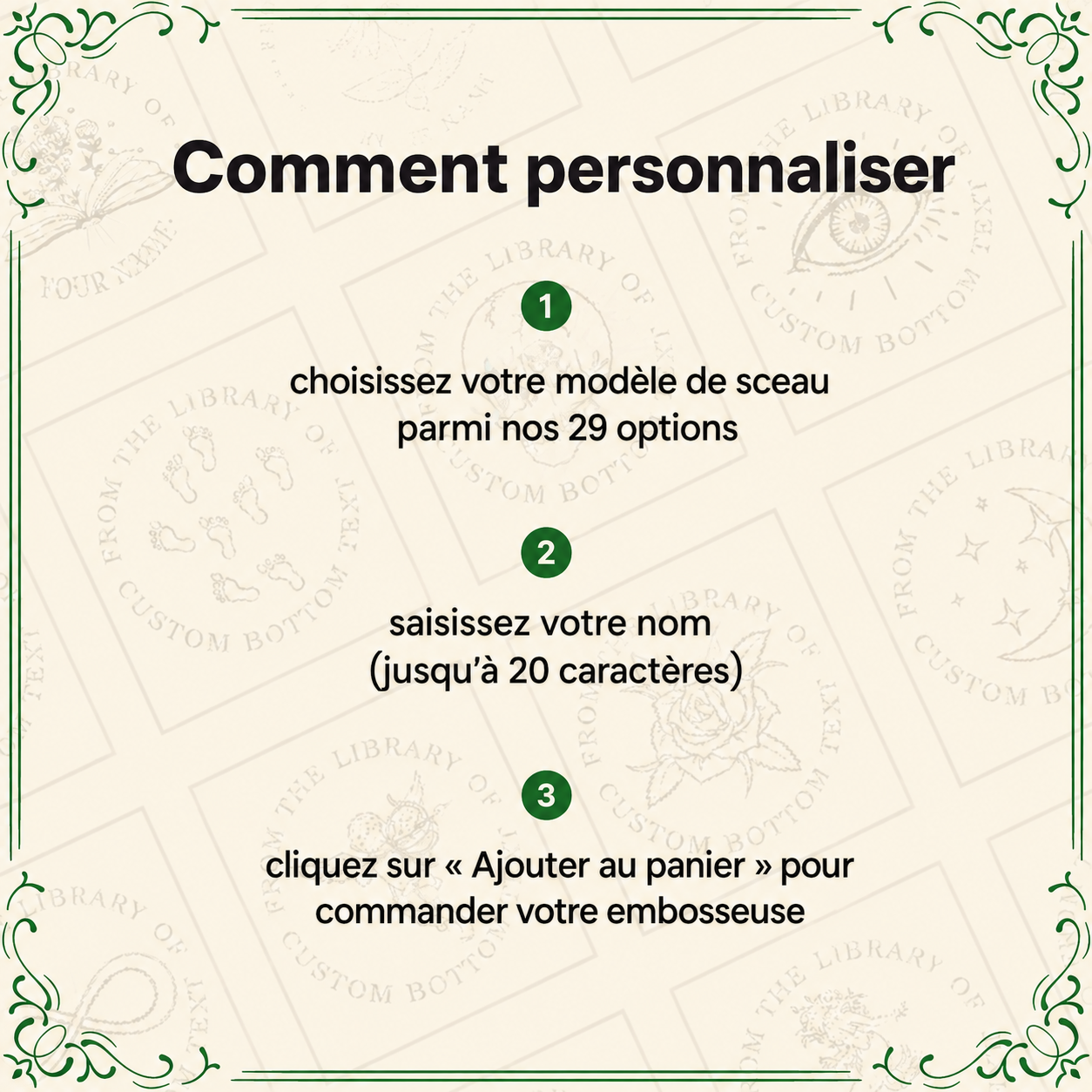 Embosseuse personnalisée pour livres