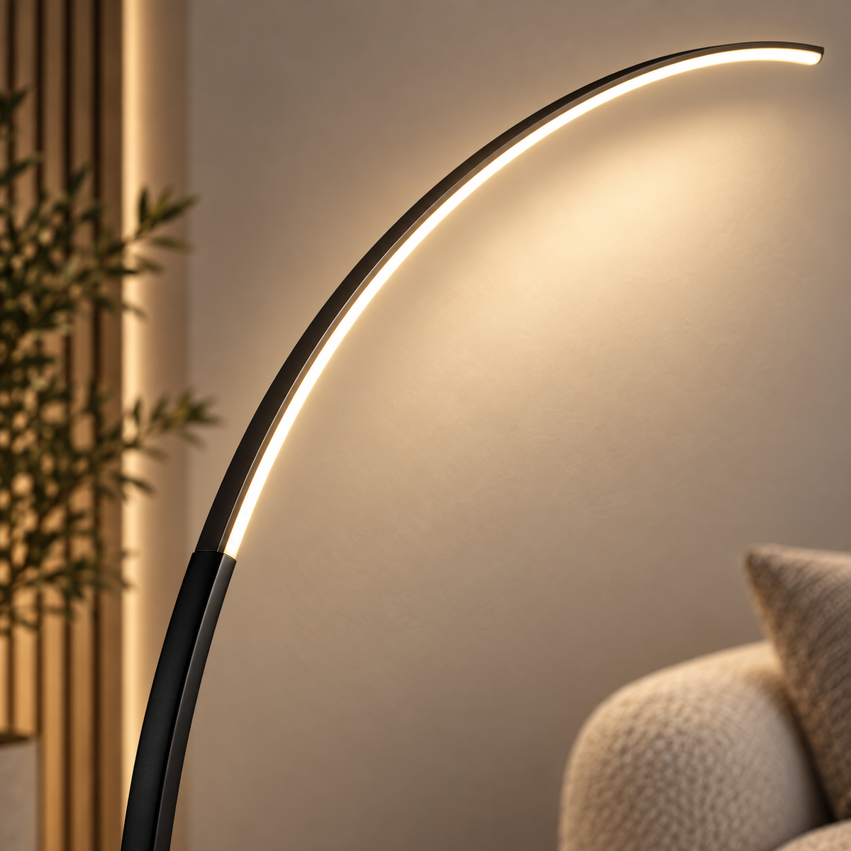 Lampadaire arc LED nordique en aluminium