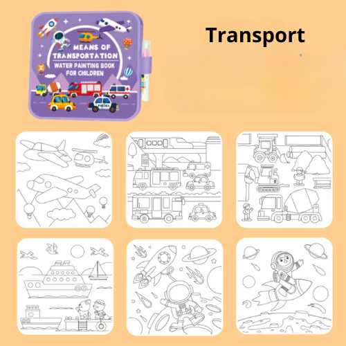 DoodleDry™ - Livre de coloriage à l'eau réutilisable