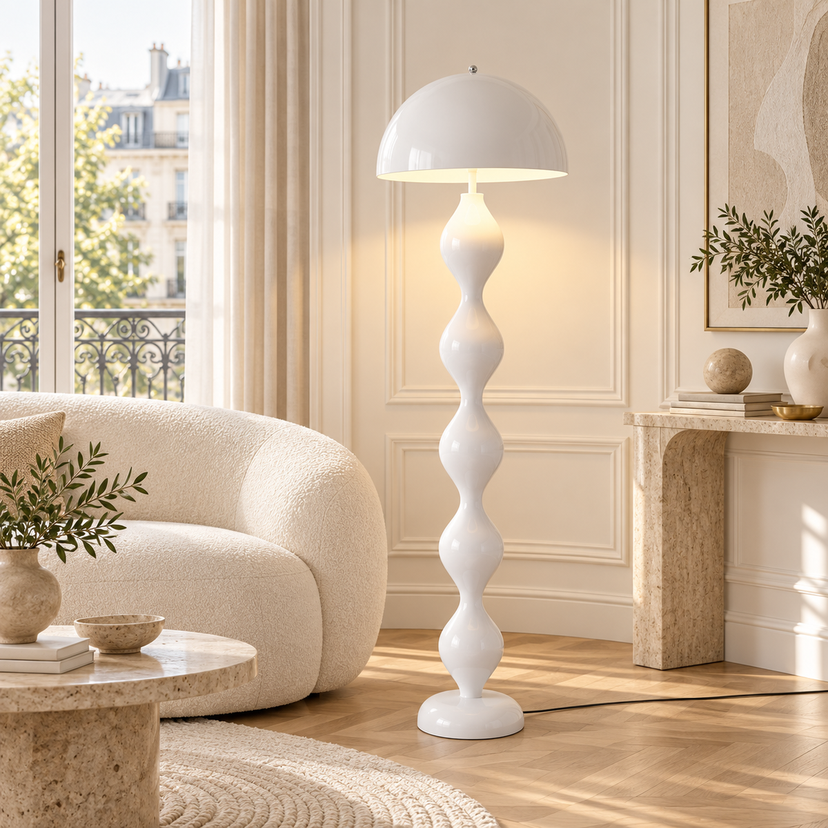Lampadaire champignon rétro nordique
