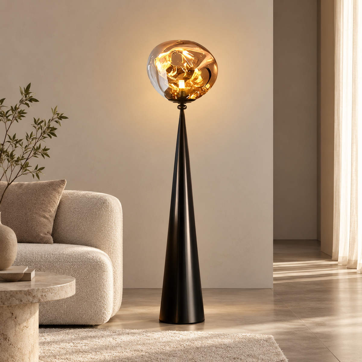 Lampadaire scandinave en fer – douille E27
