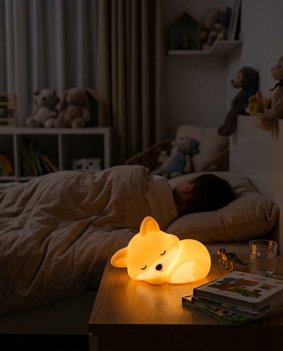 Veilleuse Renard Bébé dans une chambre