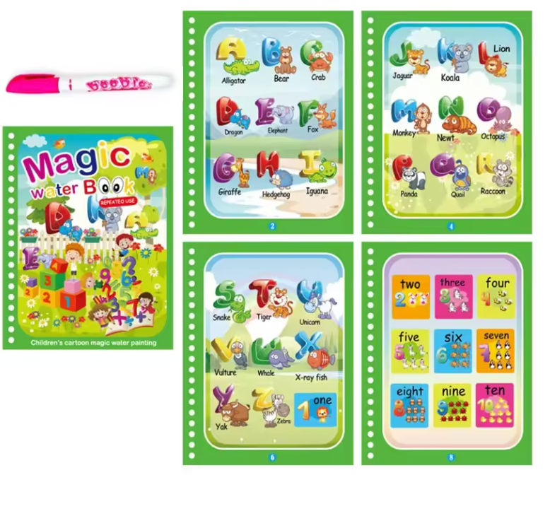 Libro mágico para colorear con agua