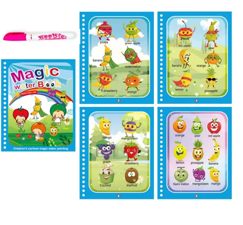 Libro mágico para colorear con agua