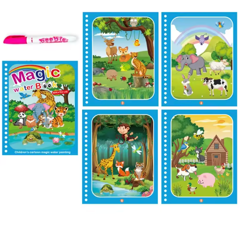 Libro mágico para colorear con agua