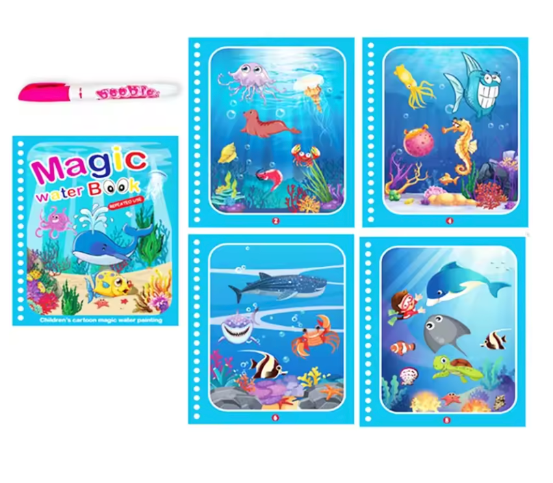 Libro mágico para colorear con agua