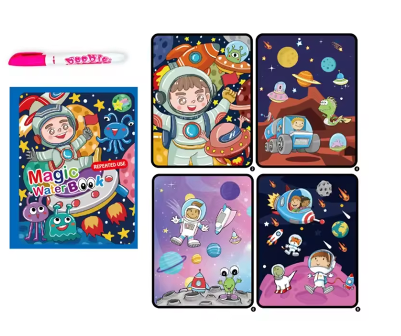 Libro mágico para colorear con agua
