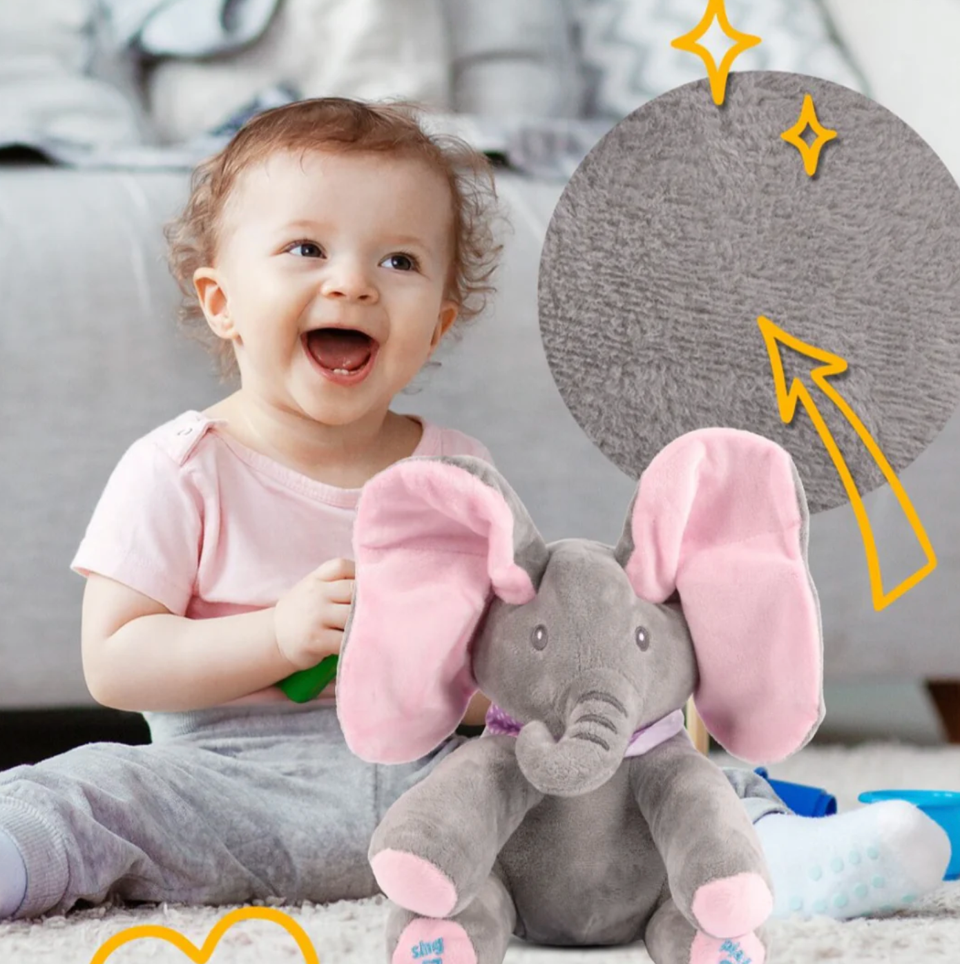 Beebeo™ Peek a boo Elefante Parlanchín - Exclusivo