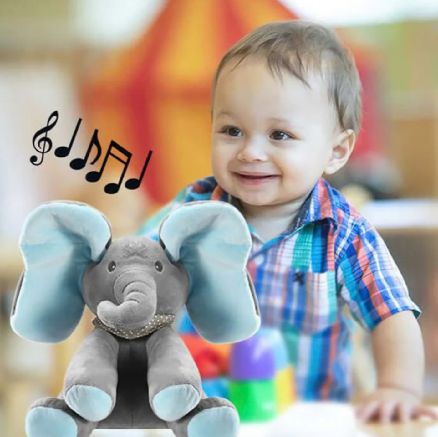 Beebeo™ Peek a boo Elefante Parlanchín - Exclusivo