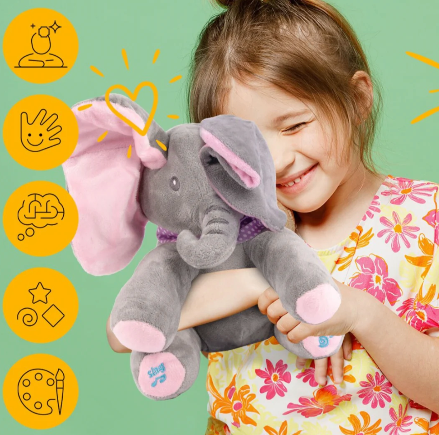 Beebeo™ Peek a boo Elefante Parlanchín - Exclusivo