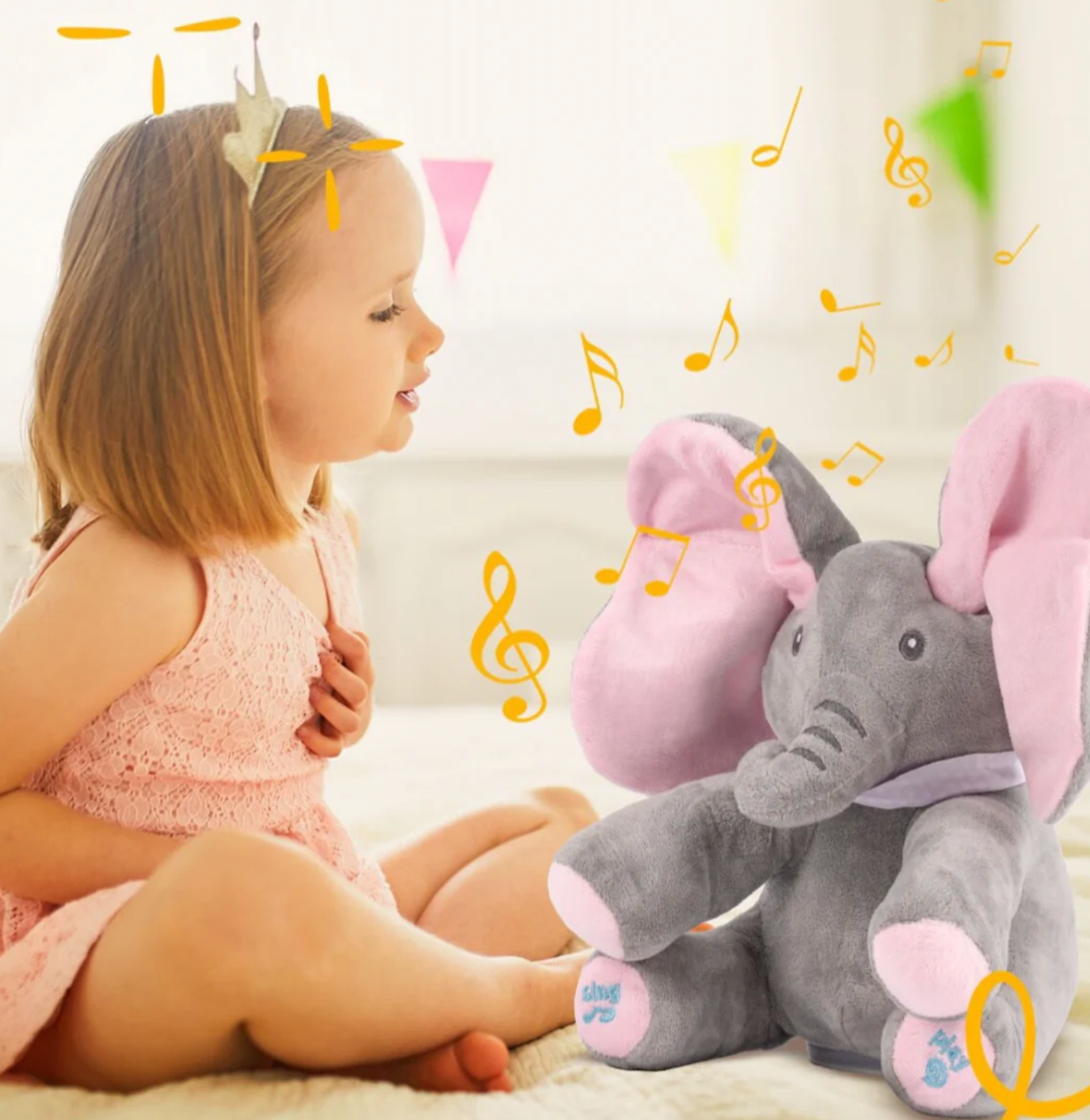 Beebeo™ Peek a boo Elefante Parlanchín - Exclusivo