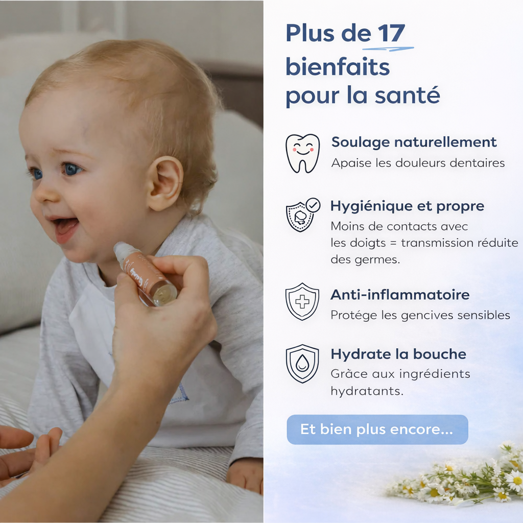 Bébé zen roller - Roll-on naturel pour poussées dentaires