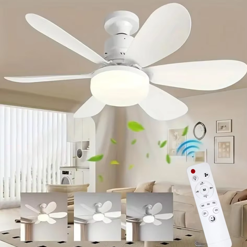 Ventilateur de plafond LED 2 en 1