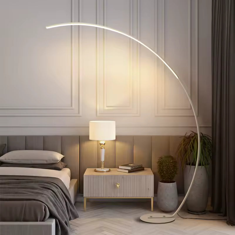 Lampadaire arc LED nordique en aluminium
