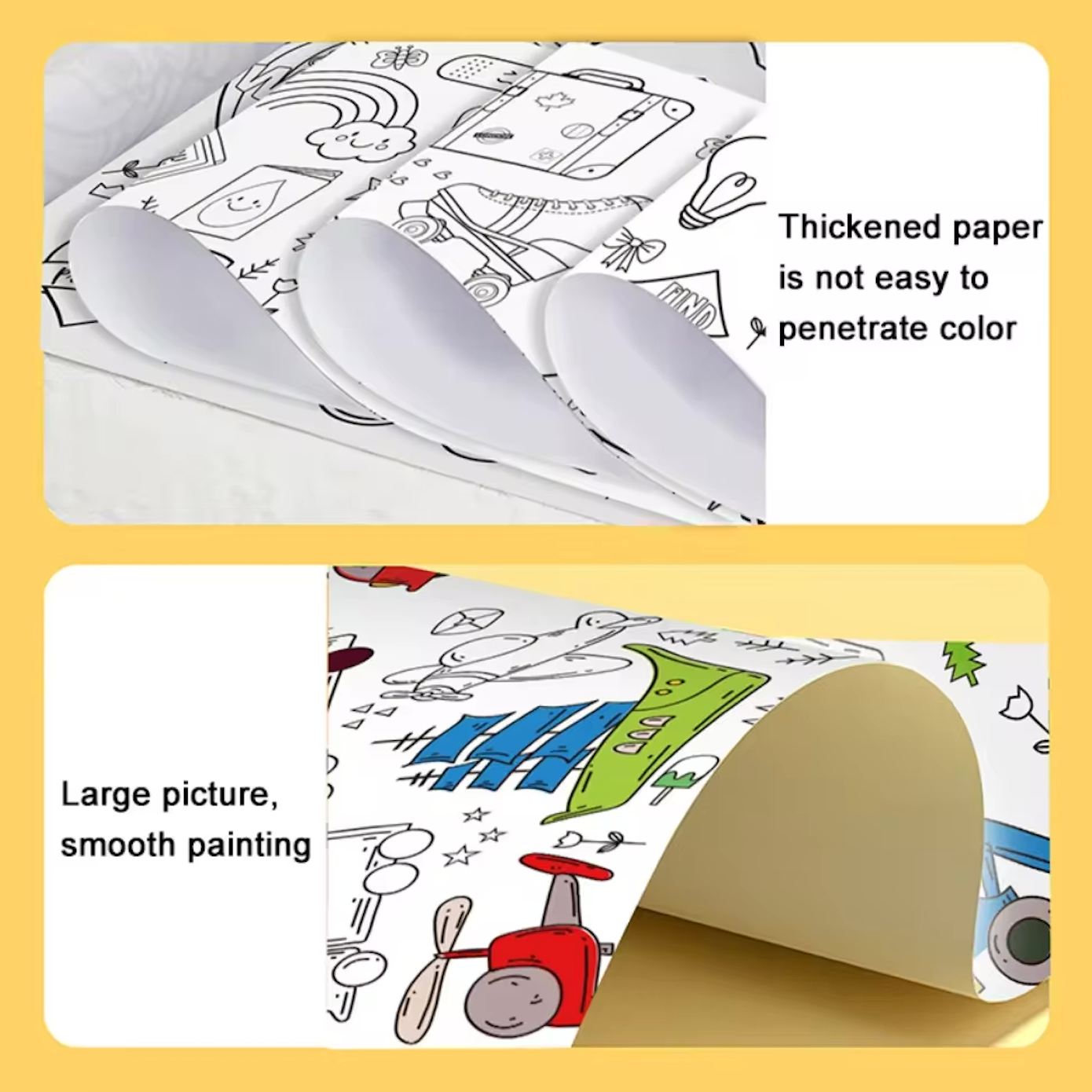 Rollo para colorear creativo para niños