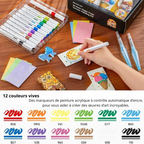 Kit de peinture à texture magique