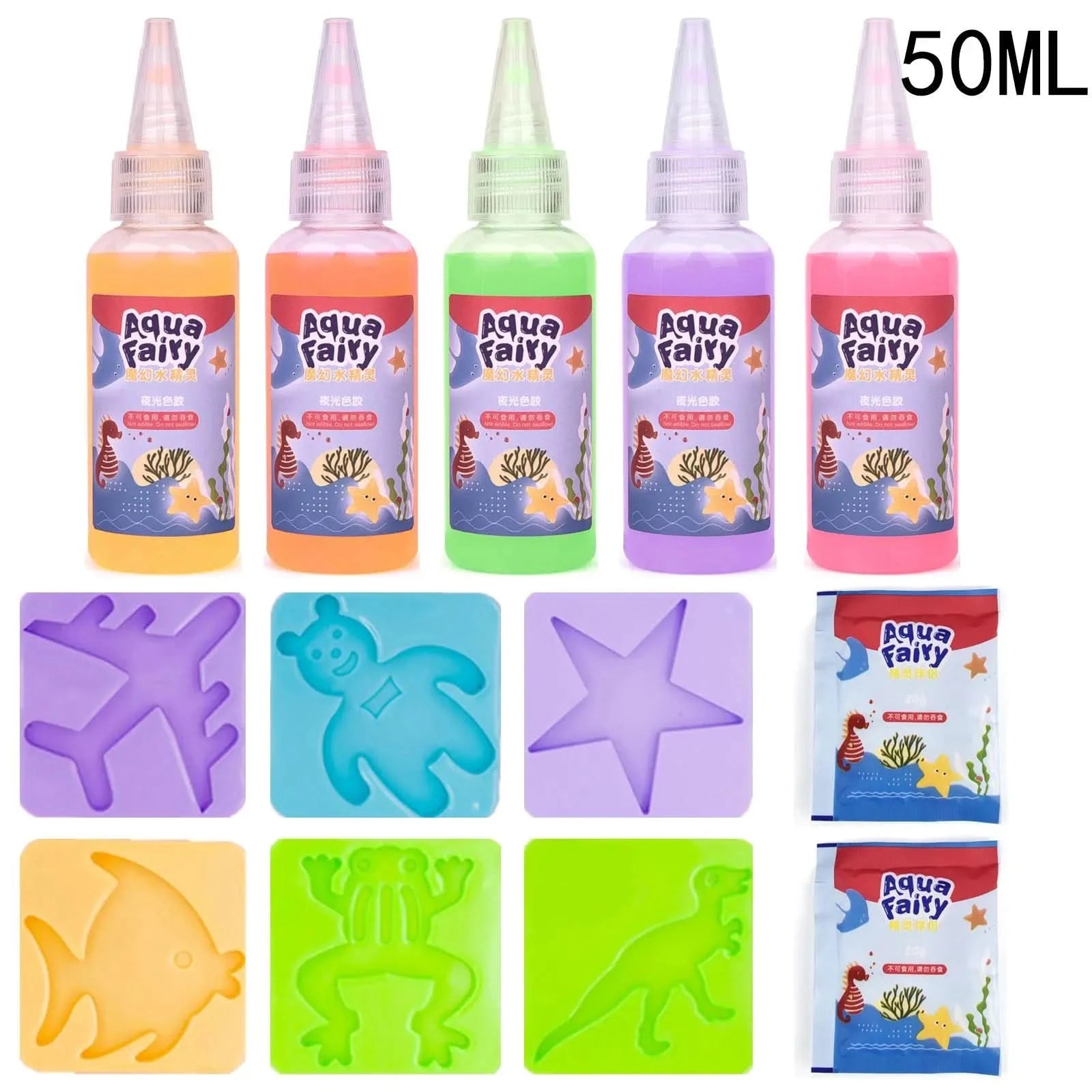Kids Handmade DIY Craft Painting Stickers Montessori Education Origami Magic Water Elves Kit Set Toys Children Gift Kids Craft