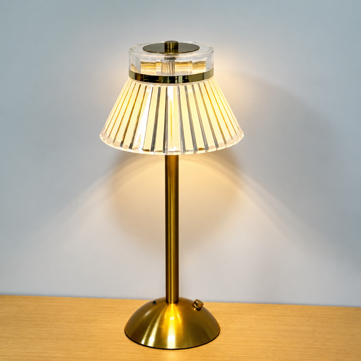 Lampe de table LED effet cristal