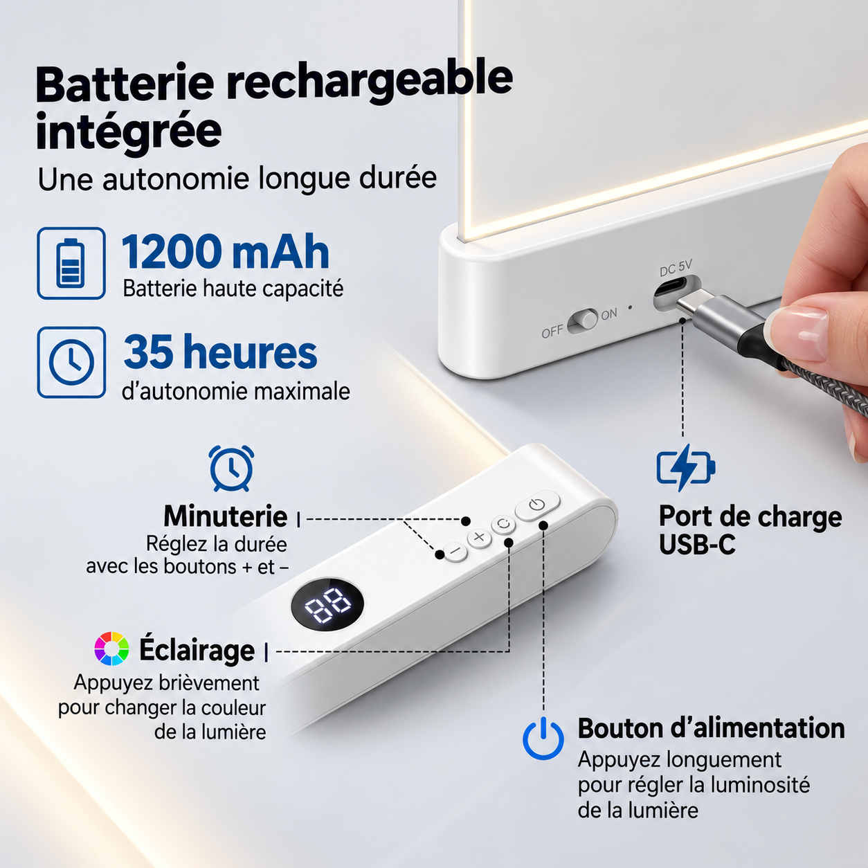 Lampe de lecture LED intelligente