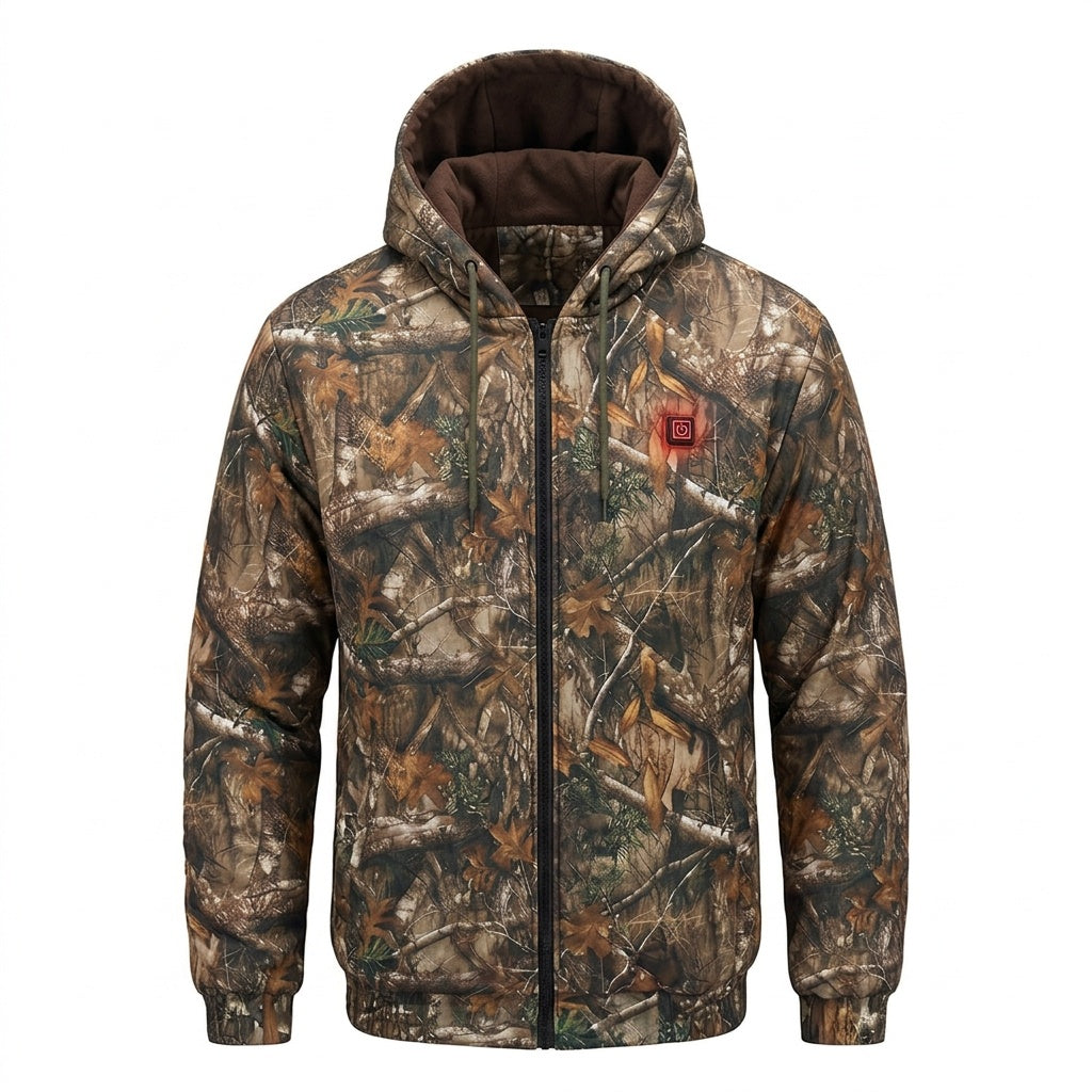 Veste chauffante camouflage