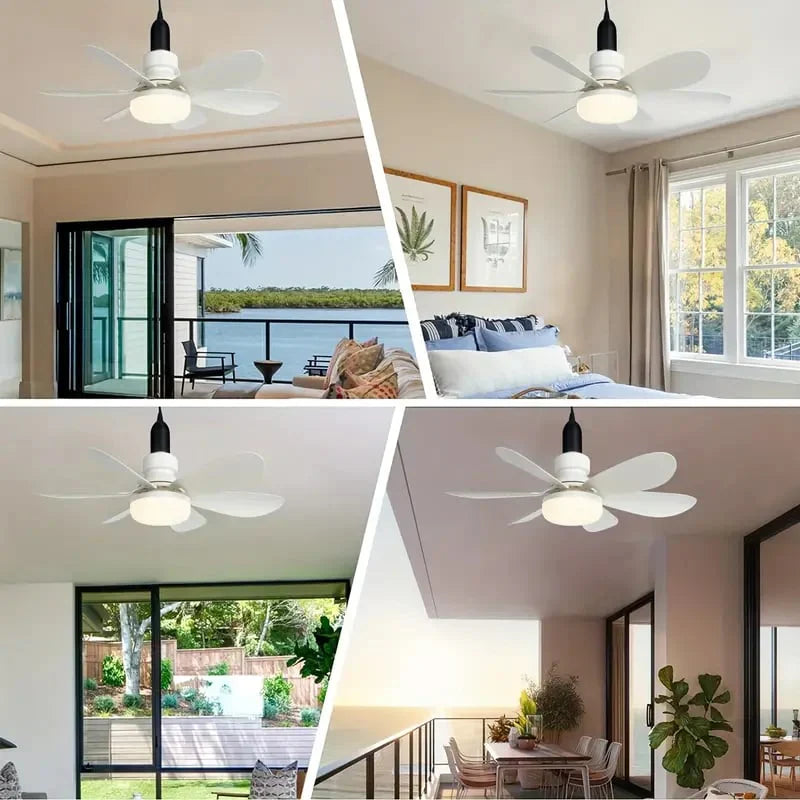 Ventilateur de plafond LED 2 en 1