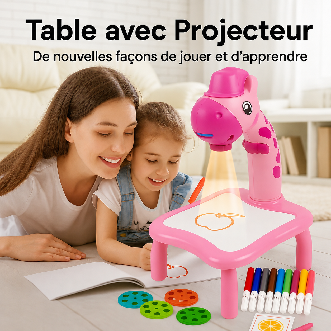 Table Projecteur LED Artistique — Crée, Trace, Imagine !