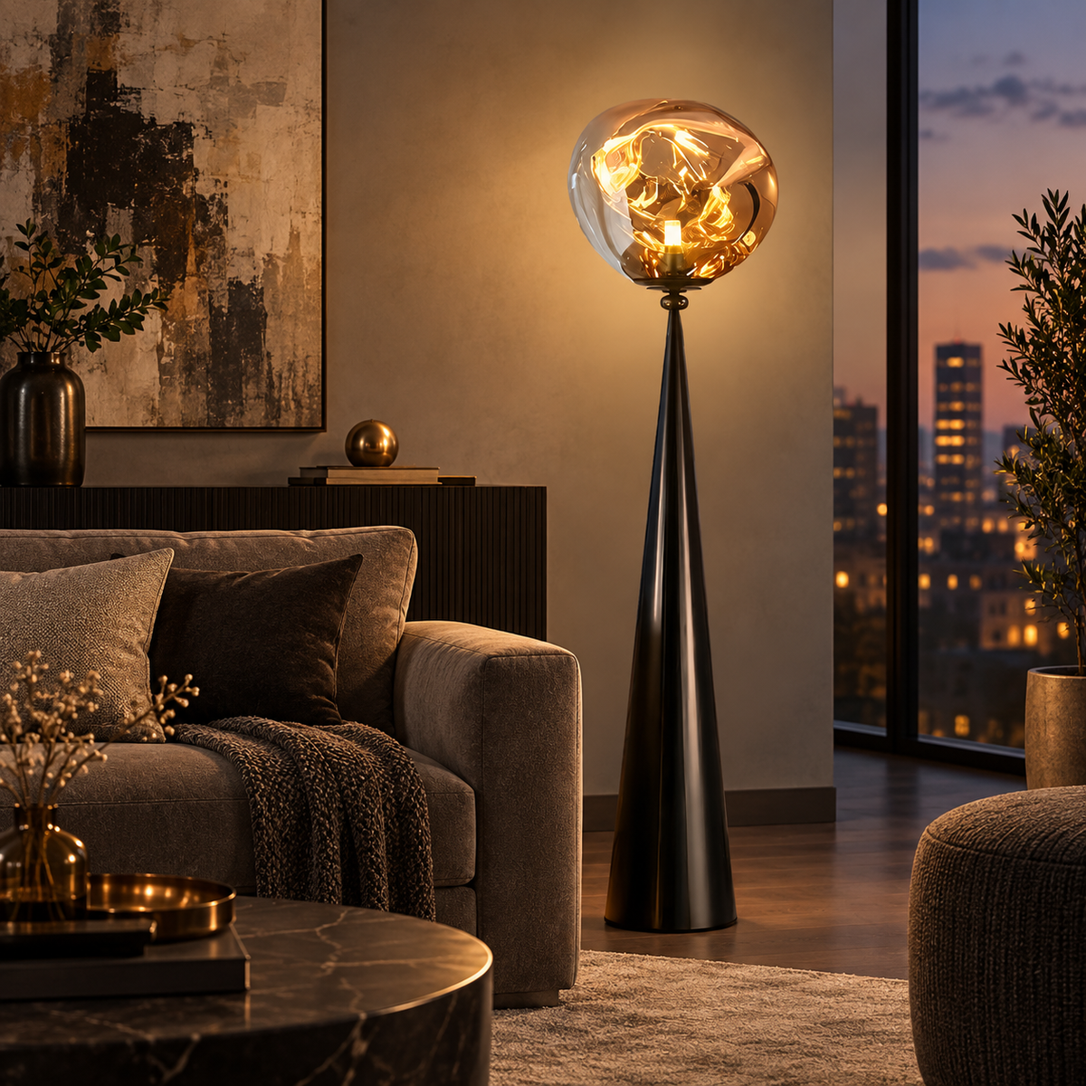Lampadaire scandinave en fer – douille E27