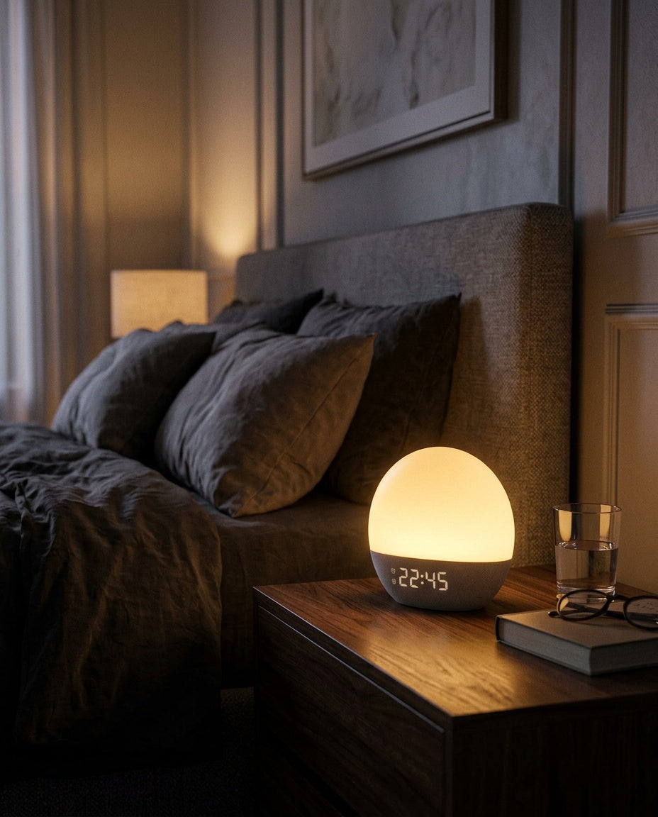 Réveil Lumineux Sons de la Nature dans une chambre