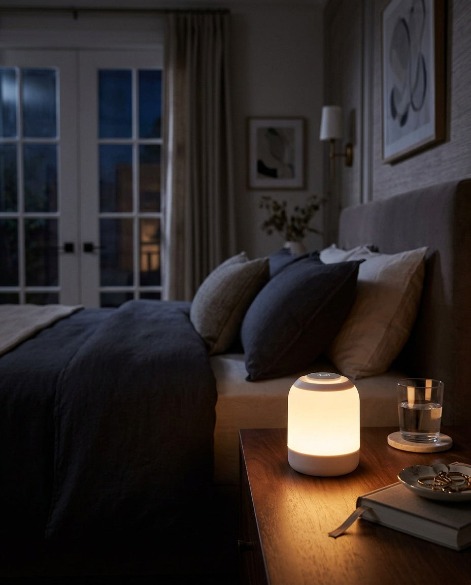 Veilleuse Nomade Portative dans une chambre