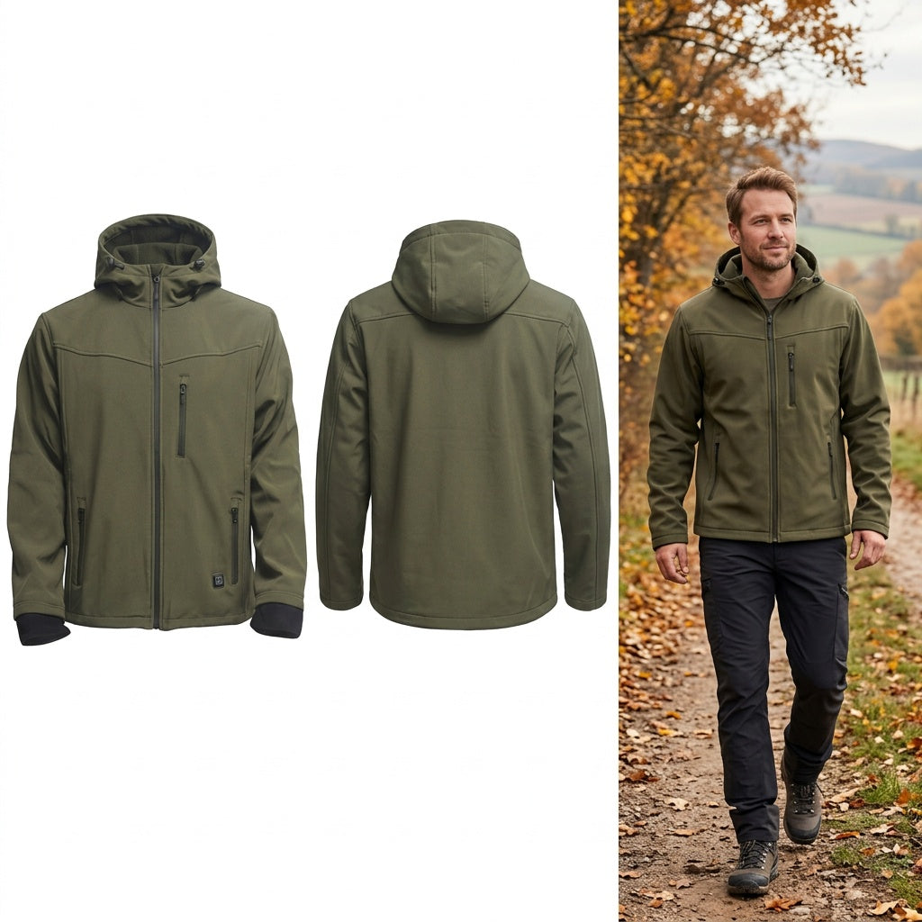Veste chauffante softshell