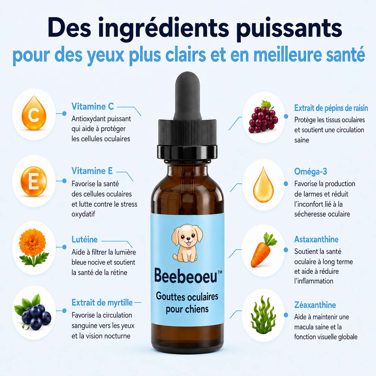 Beebeoeu™ | Gouttes oculaires pour chiens