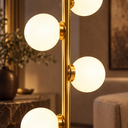 Nordic Glass Globe Floor Lamp