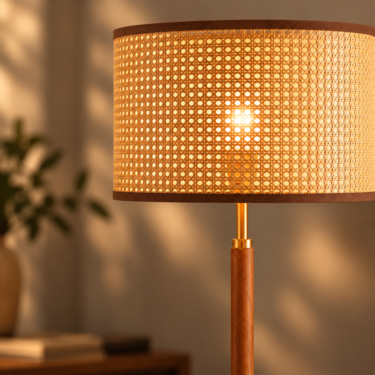 Lampadaire créatif style bambou