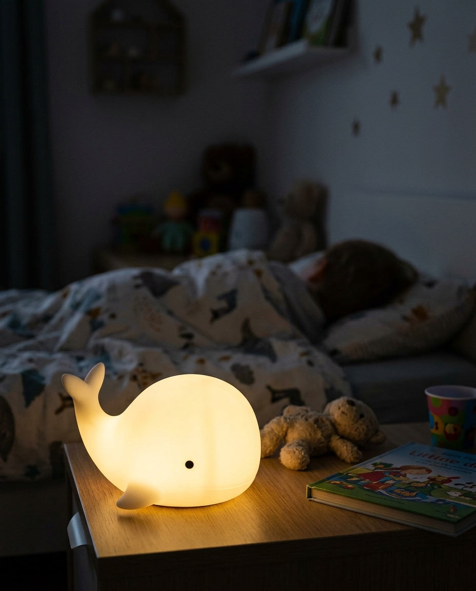 Veilleuse Baleine Bébé dans une chambre