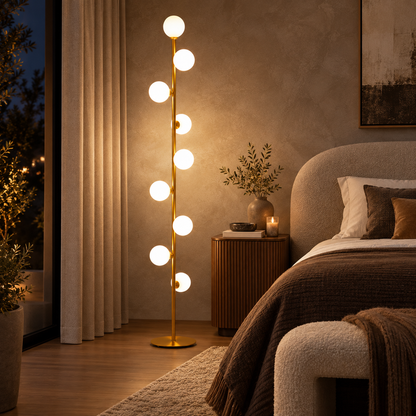 Nordic Glass Globe Floor Lamp