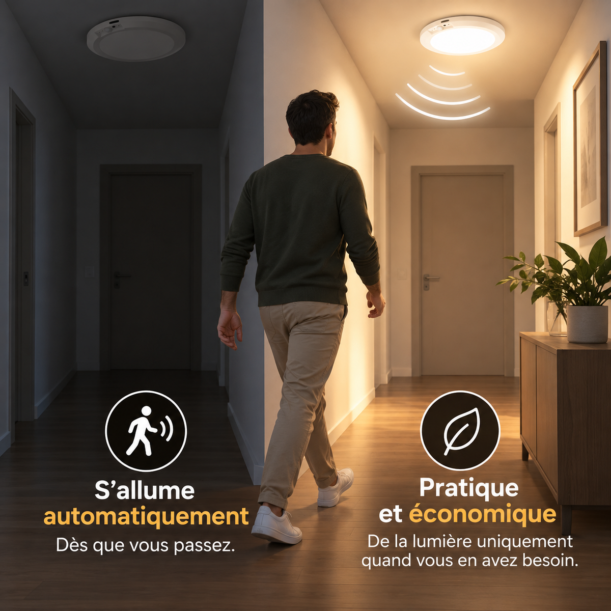 Luméra™ | Lampe LED à Détecteur de Mouvement