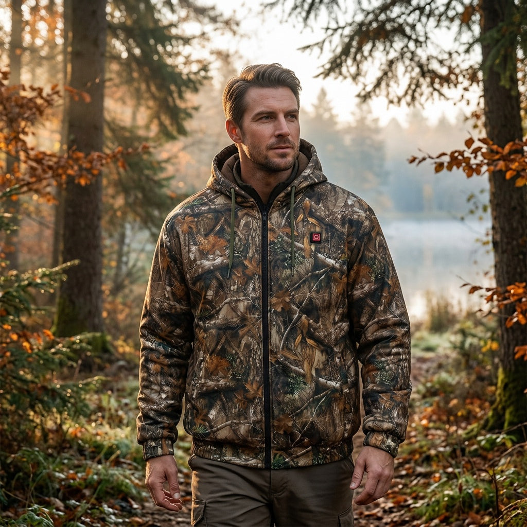 Veste chauffante camouflage