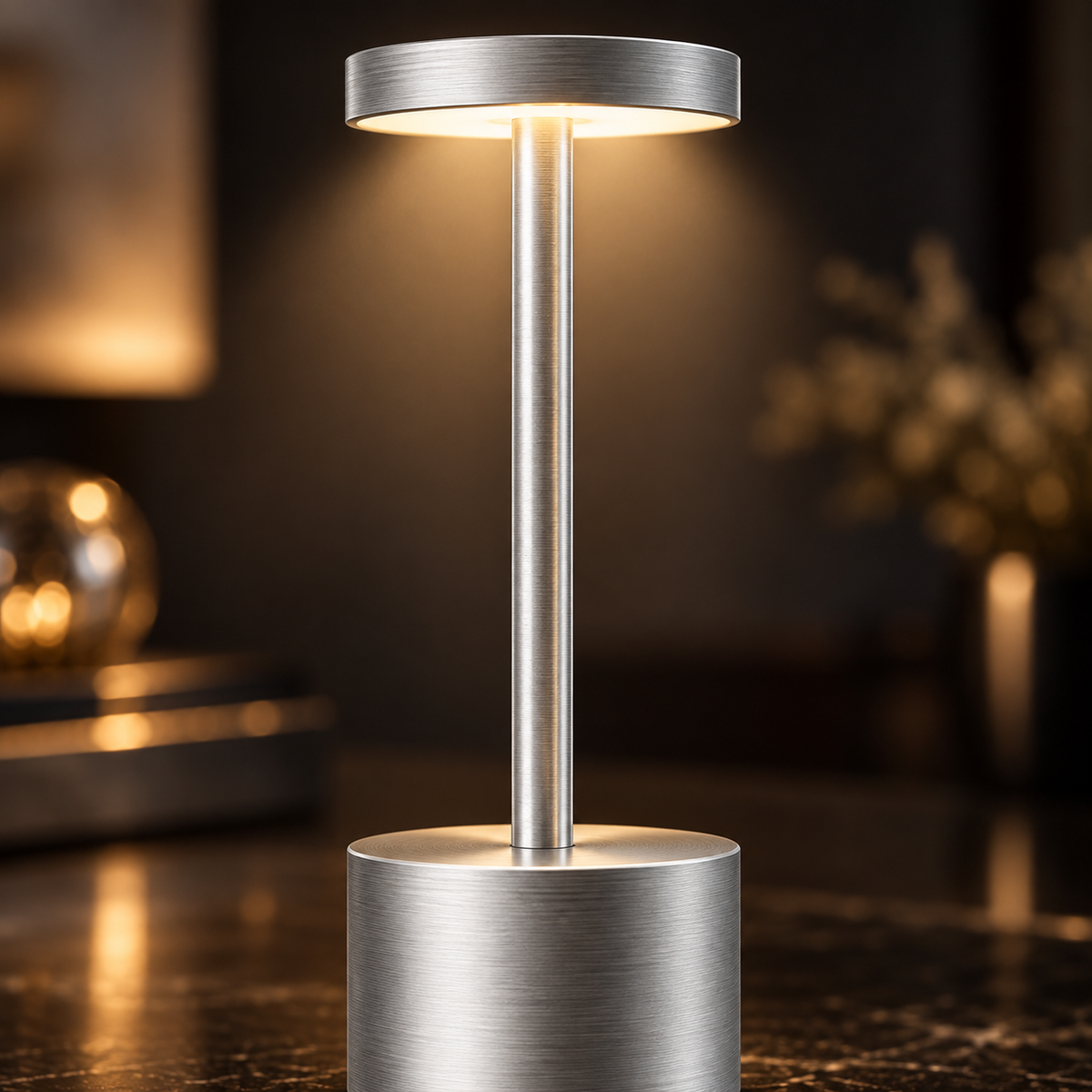 Lampe de table LED sans fil – 3 températures de lumière