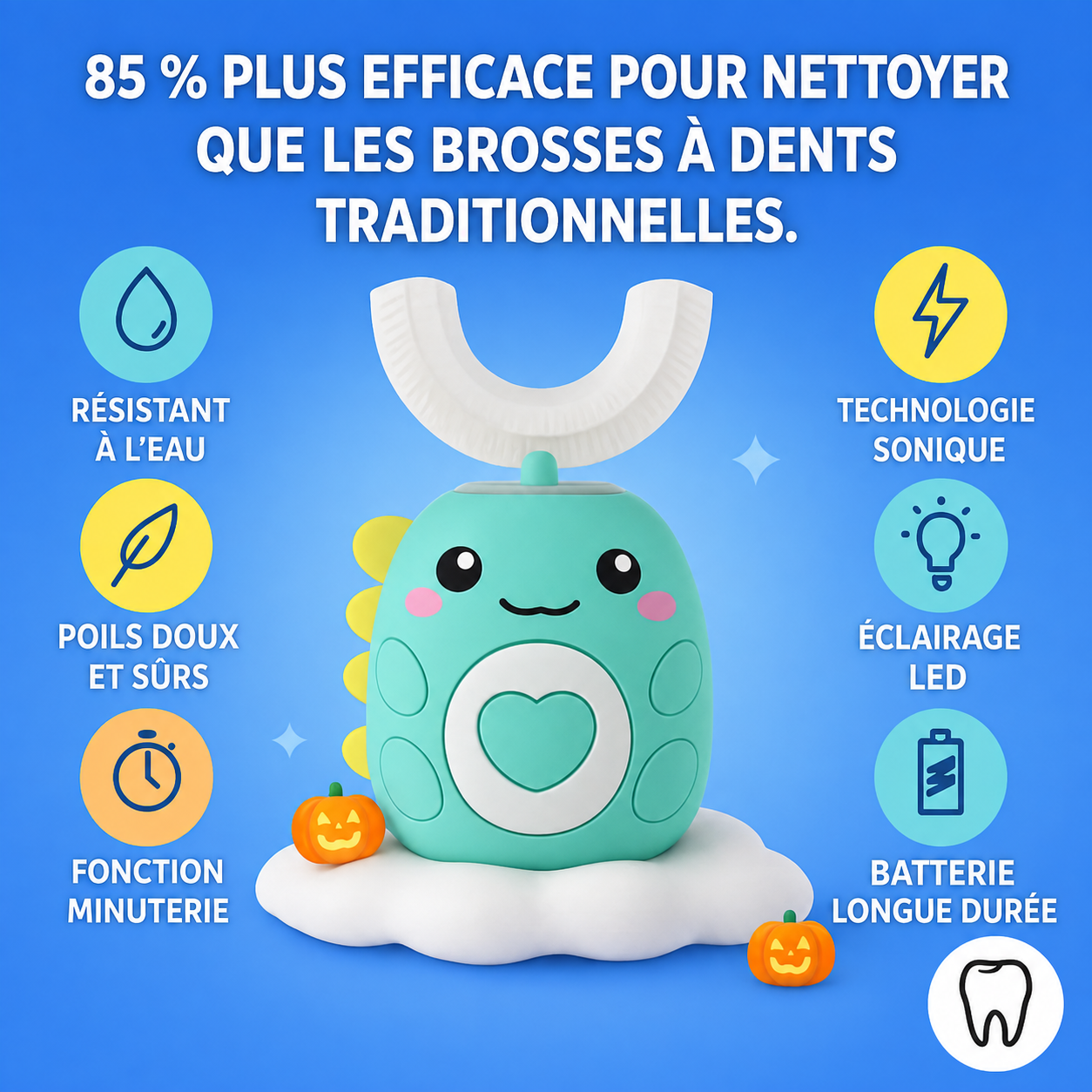 Beosmile™ – Brosse à dents 360° pour enfants