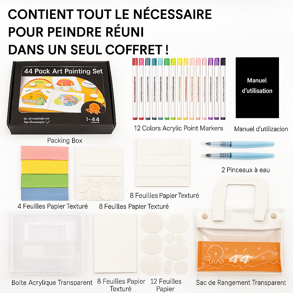 Kit de peinture à texture magique