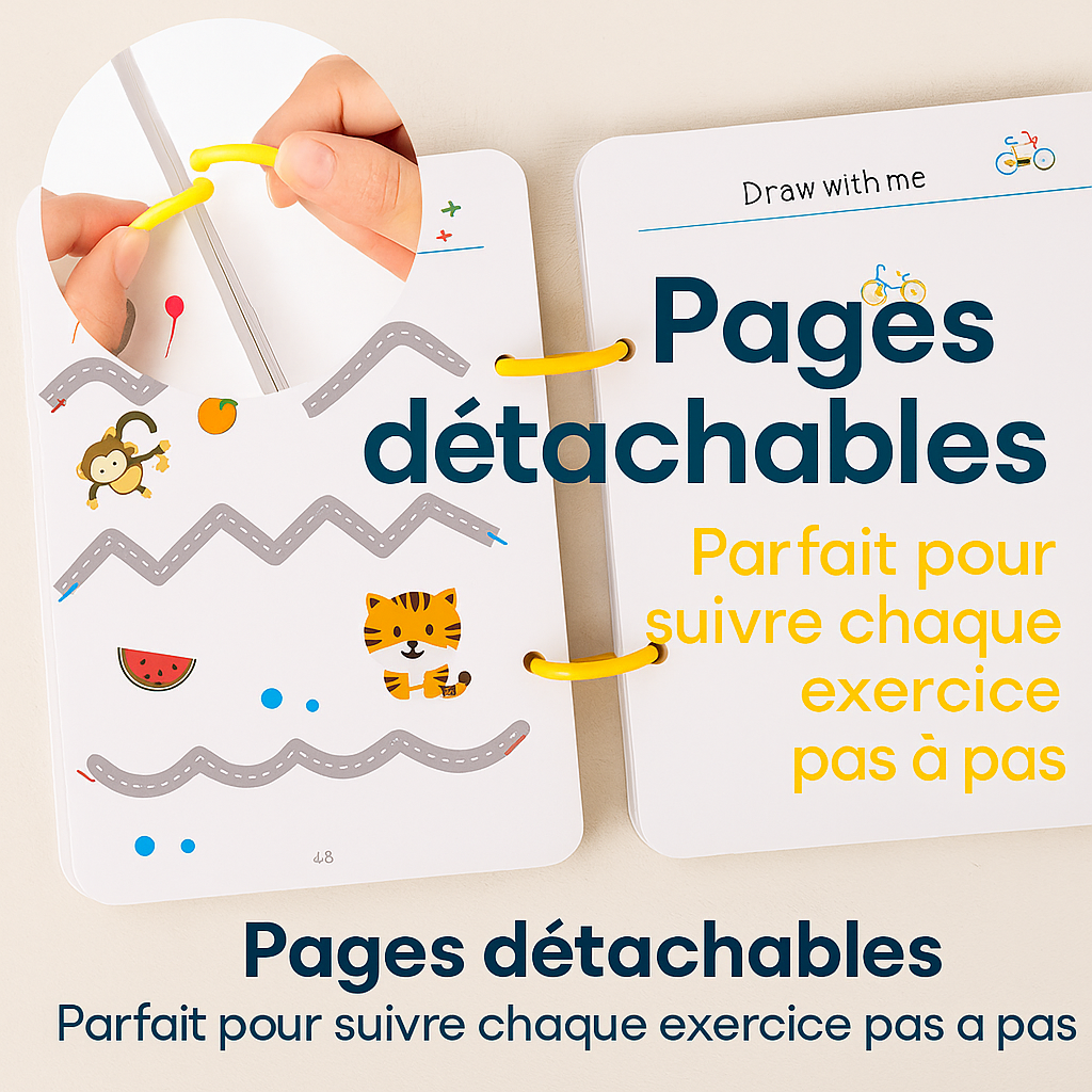 MagicLines - Cahier d'exercices de traçage magique