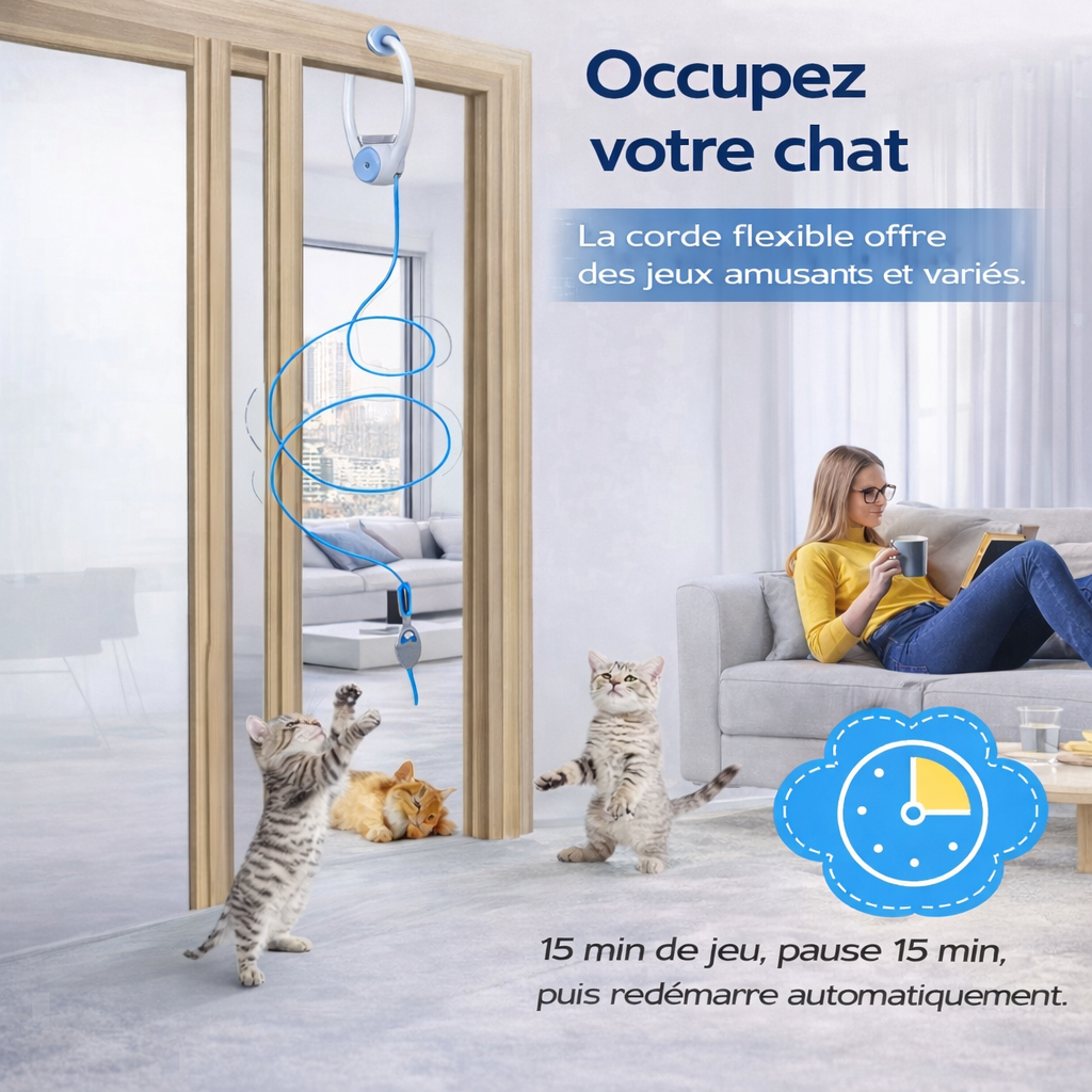 PlayPaws - Le jouet anti-ennui préféré des chats d’intérieur