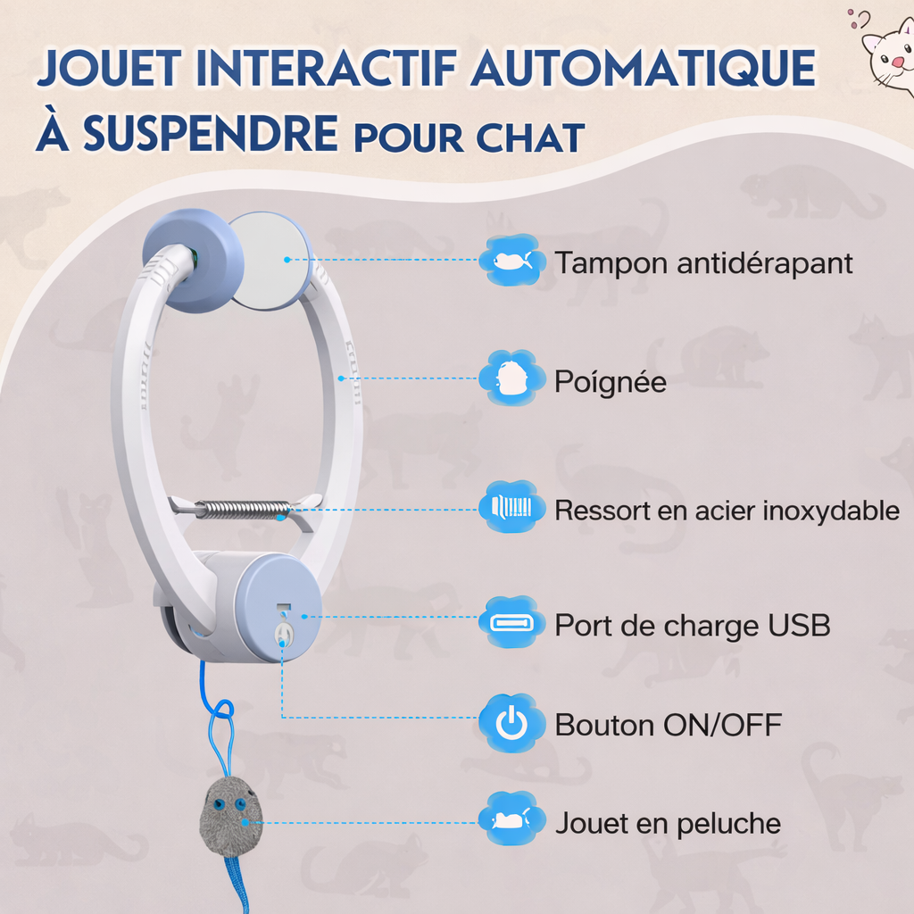 PlayPaws - Le jouet anti-ennui préféré des chats d’intérieur