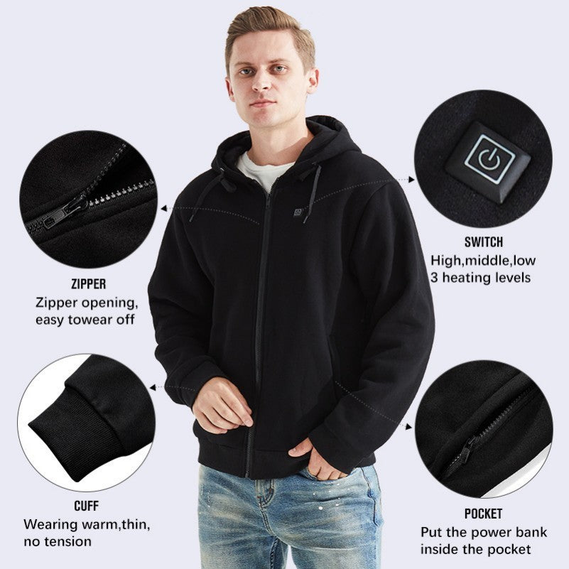 Détails du sweat chauffant