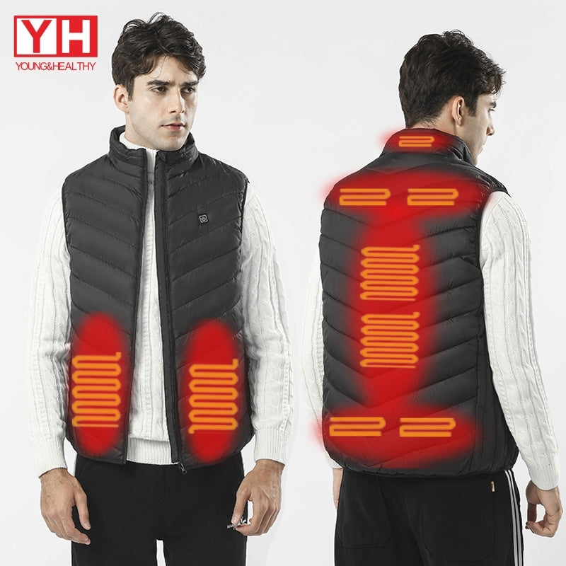 Gilet doudoune chauffant