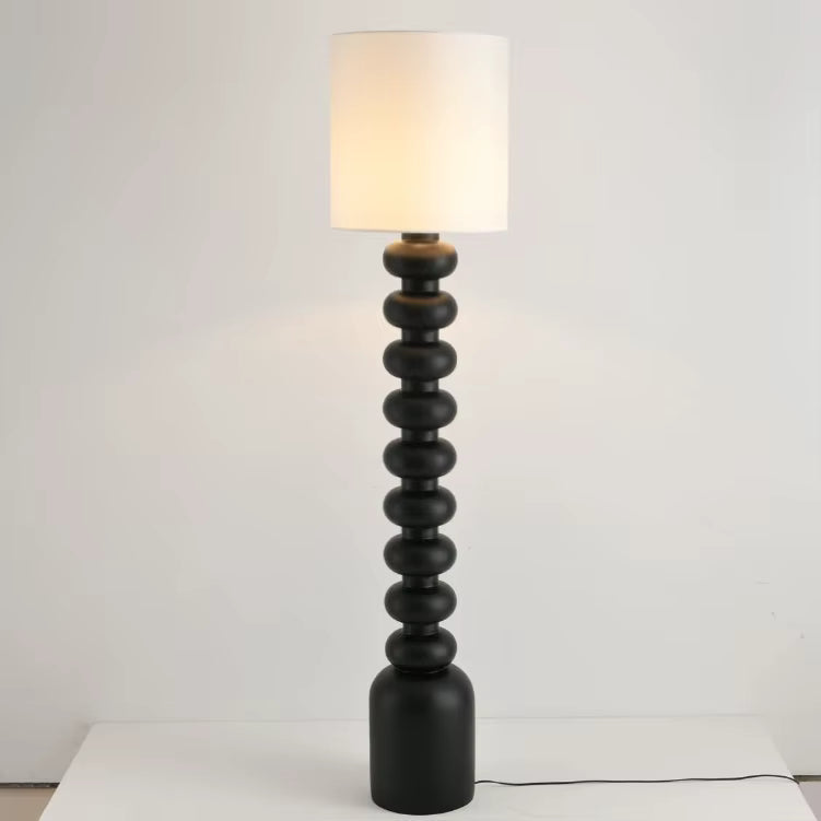Lampadaire rétro français en forme de gourde crème