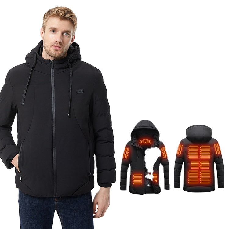 Veste chauffante à capuche