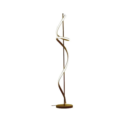 Sculptural Nordic LED Floor Lamp Made of Aluminum – Minimalist, contemporary lighting design