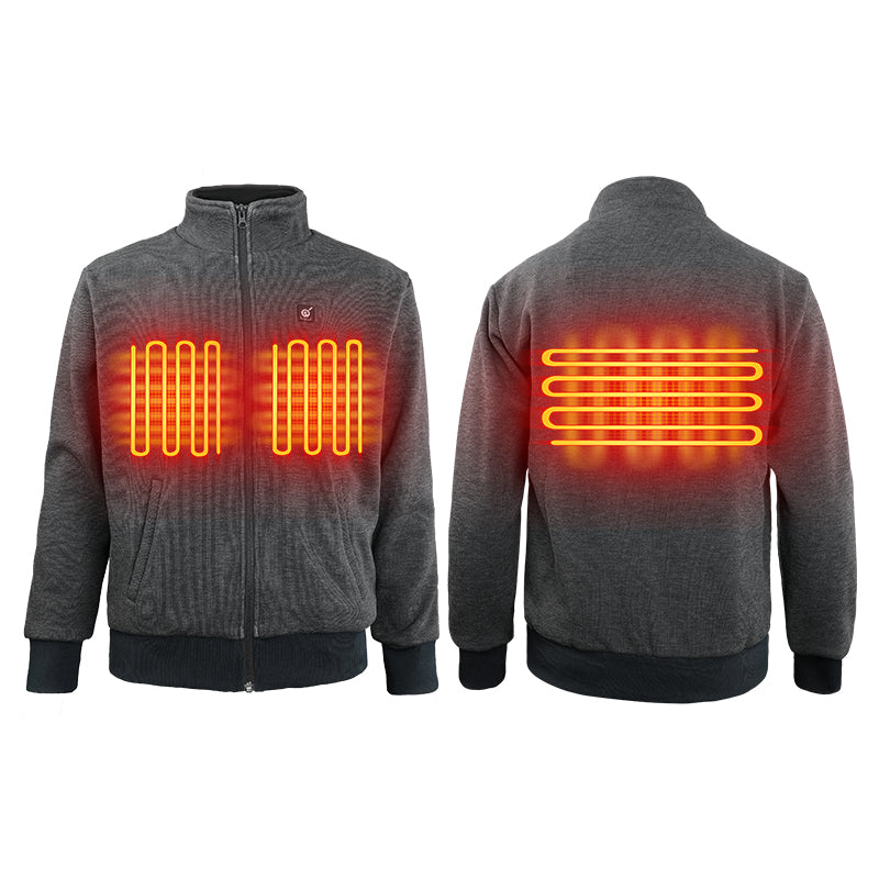 Veste zippée chauffante