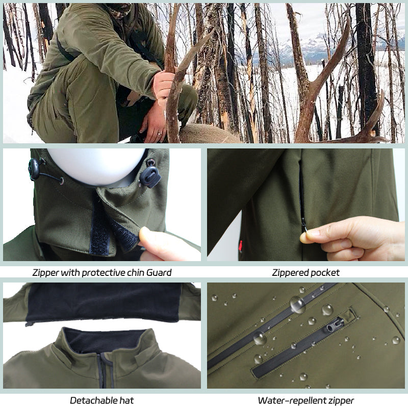 Veste chauffante tactique